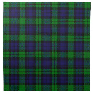 Black Watch Campbell Tartan Cloth Napkin