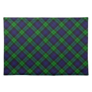 Black Watch Campbell Tartan Cloth Placemat