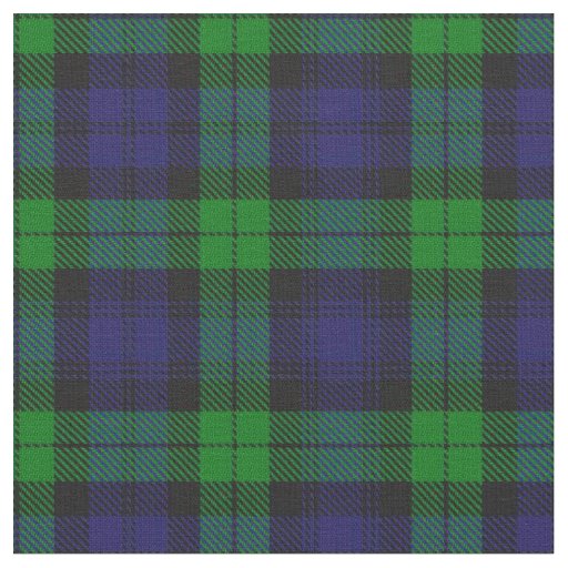 Black Watch Campbell Tartan Fabric