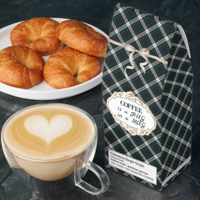 Black Watch Dress Modern Original Scottish Tartan  Roasted Coffee (Breakfast)
