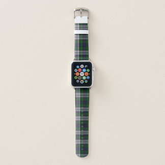 Black Watch Dress Tartan Plaid Apple Watch Band