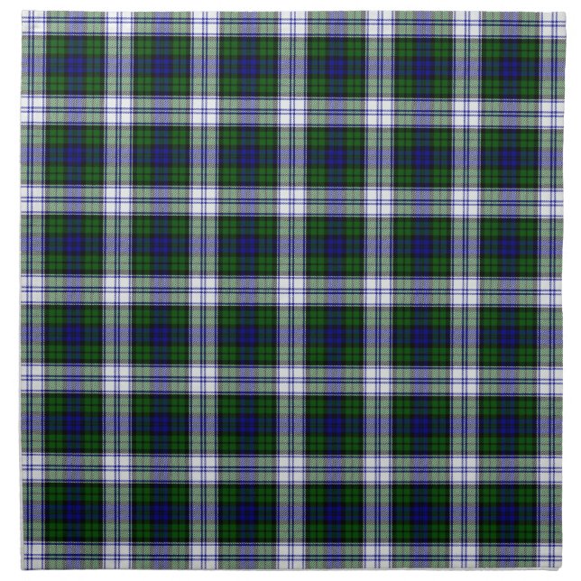 Black Watch Fashion Tartan Napkin (Front)