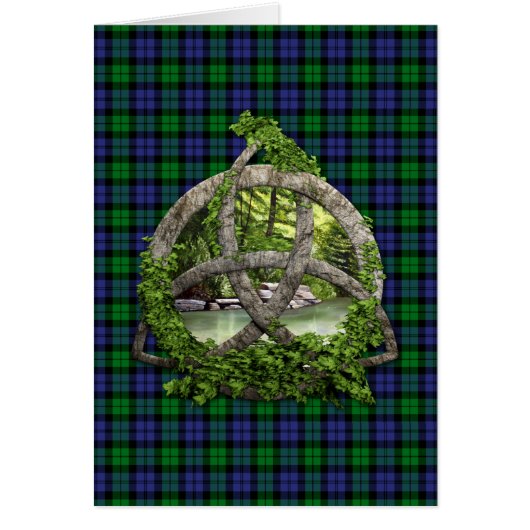 Black Watch Military Celtic Trinity Knot Cards (Front)