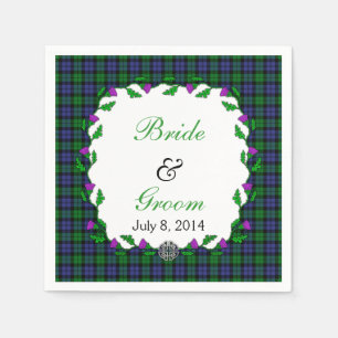 Black Watch Military Celtic Wedding Favor Paper Napkins