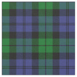 Black Watch Military Tartan Print Fabric