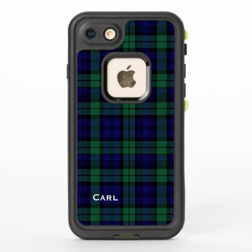 Black Watch Plaid LifeProof iPhone 7 Case