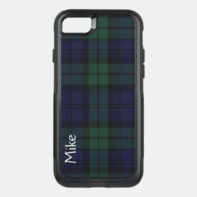 Black Watch Plaid  Otterbox iPhone Case (Back)