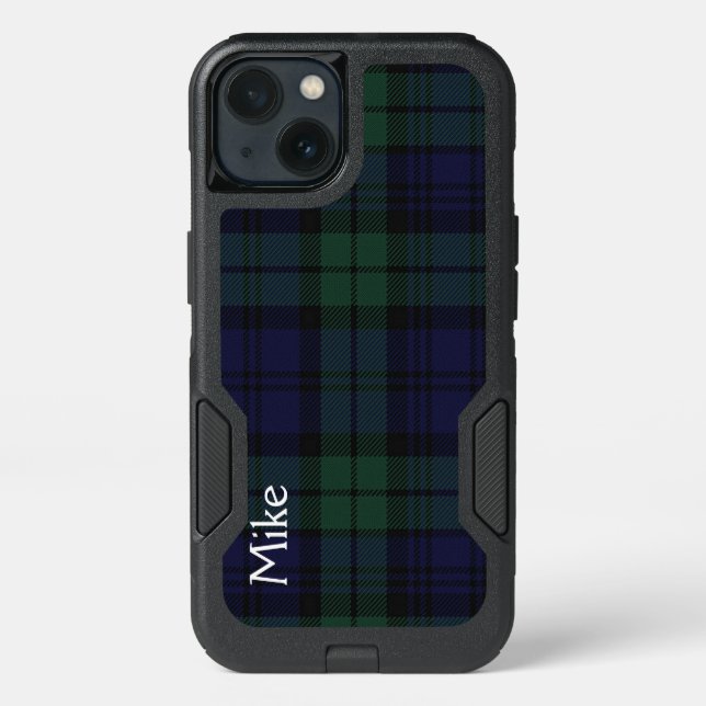 Black Watch Plaid Otterbox Samsung S6 Edge Plus (Back)