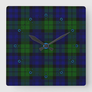 Black Watch Plaid Wall Clock