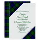 Stylish Black Watch Tartan Wedding Invitation | Zazzle.com