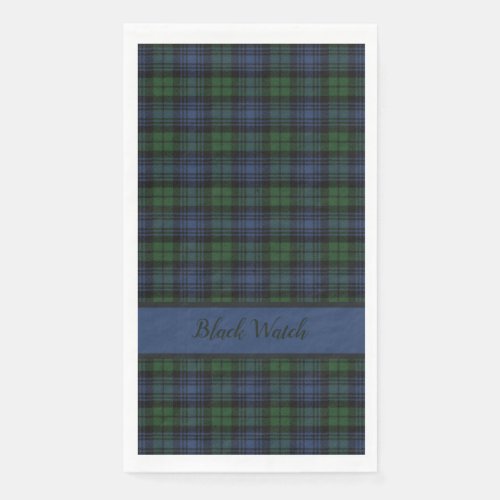 Black Watch Scottish Clan Tartan Paper Guest Towels