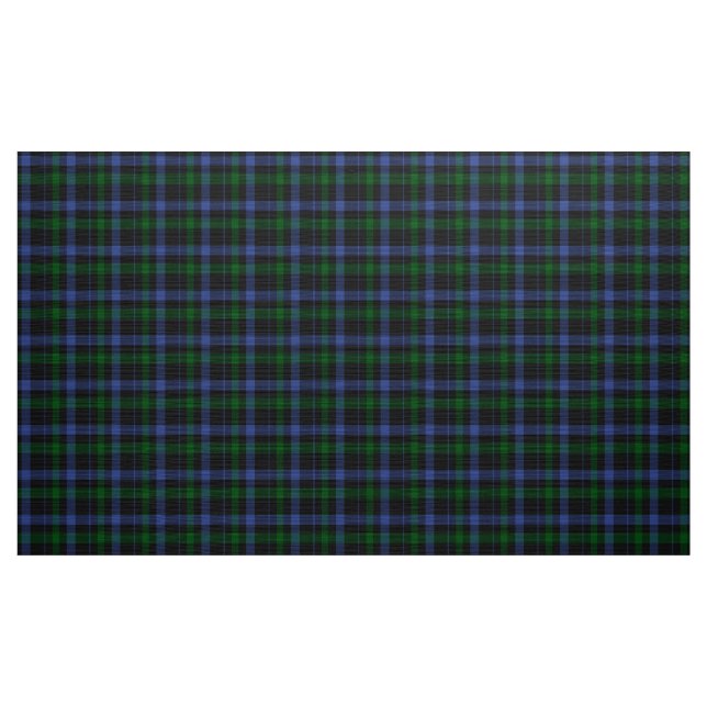 Black Watch Tartan Blue and Green Plaid Fabric (Yard)