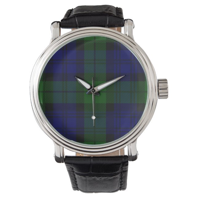 Black Watch Tartan Blue Green Plaid (Front)