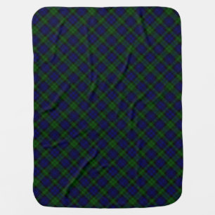 Black Watch Tartan Blue Green Plaid Baby Blanket
