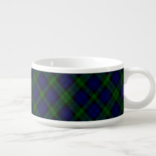 Black Watch Tartan Blue Green Plaid Bowl
