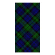 Black Watch Tartan Blue Green Plaid Card