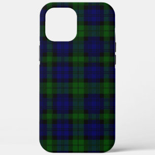 Black Watch Tartan Blue Green Plaid iPhone 12 Pro Max Case