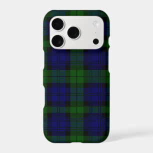 Black Watch Tartan Blue Green Plaid iPhone 17 Pro Case