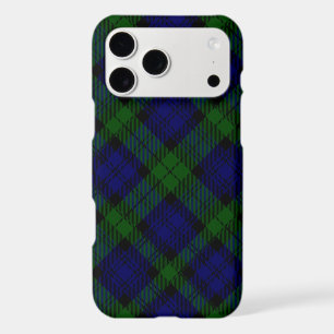 Black Watch Tartan Blue Green Plaid iPhone 17 Pro Max Case
