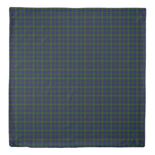 Black Watch Tartan Blue Green Plaid Duvet Cover