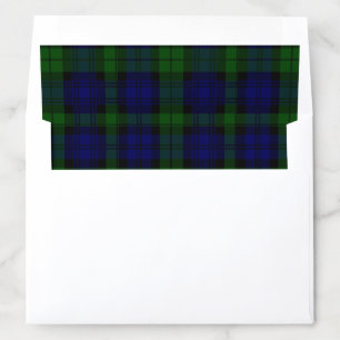 Black Watch Tartan Blue Green Plaid Envelope Liner