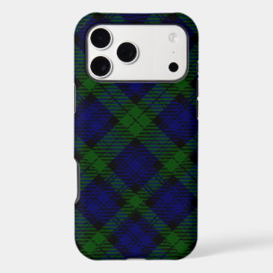 Black Watch Tartan Blue Green Plaid iPhone 17 Pro Max Case