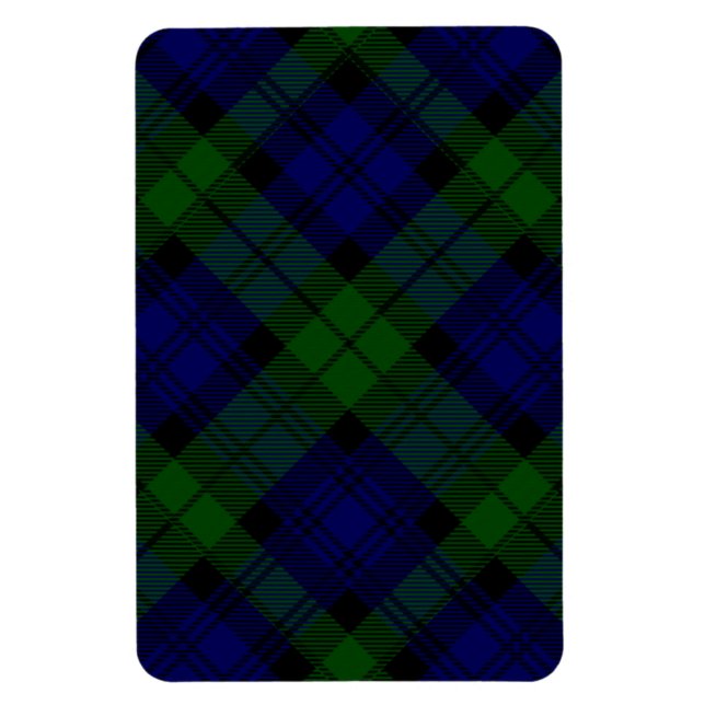 Black Watch Tartan Blue Green Plaid Magnet (Vertical)