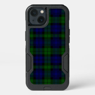 Black Watch Tartan Blue Green Plaid iPhone 13 Case