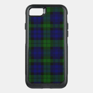 Black Watch Tartan Blue Green Plaid OtterBox Commuter iPhone SE/8/7 Case