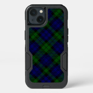 Black Watch Tartan Blue Green Plaid iPhone 13 Case