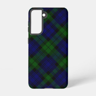 Black Watch Tartan Blue Green Plaid Samsung Galaxy S21 Case