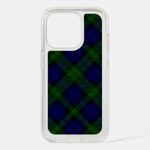 Black Watch Tartan Blue Green Plaid iPhone 15 Pro Case