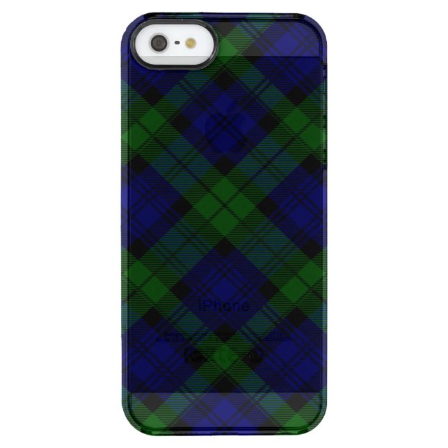 Black Watch Tartan Blue Green Plaid Uncommon iPhone Case (Back)