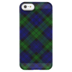 Black Watch Tartan Blue Green Plaid Permafrost iPhone SE/5/5s Case