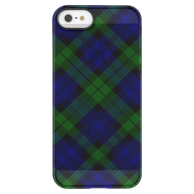 Black Watch Tartan Blue Green Plaid Uncommon iPhone Case (Back)