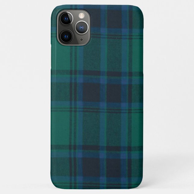 Black watch tartan Case-Mate Barely There Apple iP iPhone Case (Back)