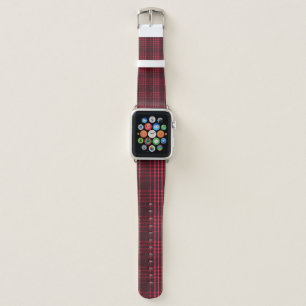 Black Watch Tartan Fabric Pattern Apple Watch Band