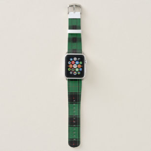 Black Watch Tartan Fabric Pattern Apple Watch Band