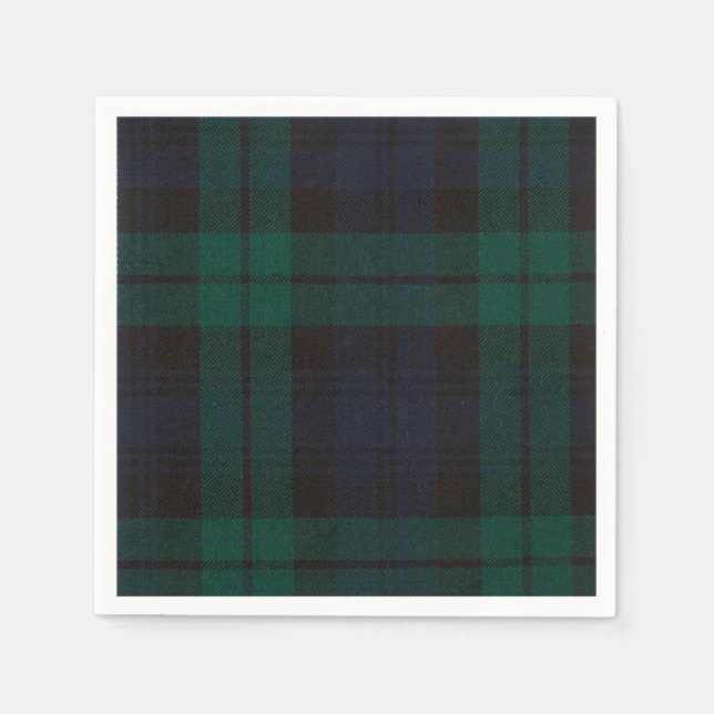Black Watch Tartan Napkins (Front)