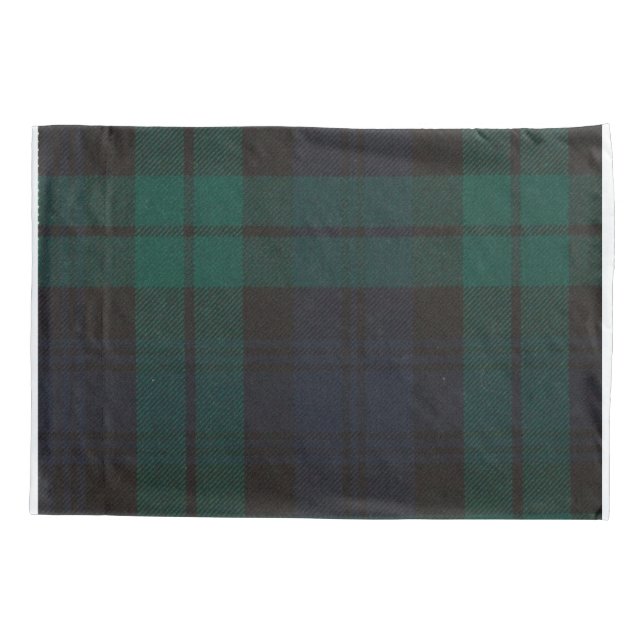 Black Watch Tartan Pillow Case (Back)