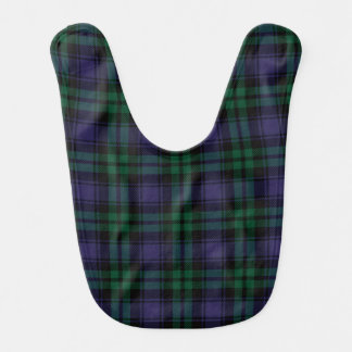 Black Watch Tartan, Plaid Baby Bib