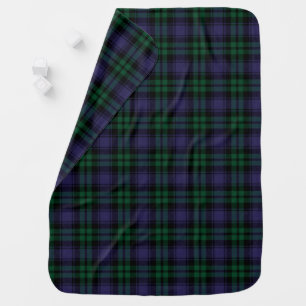 Black Watch Tartan, Plaid Baby Blanket