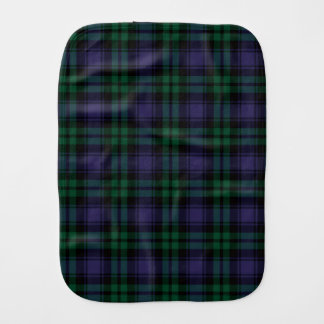 Black Watch Tartan, Plaid Baby Burp Cloth