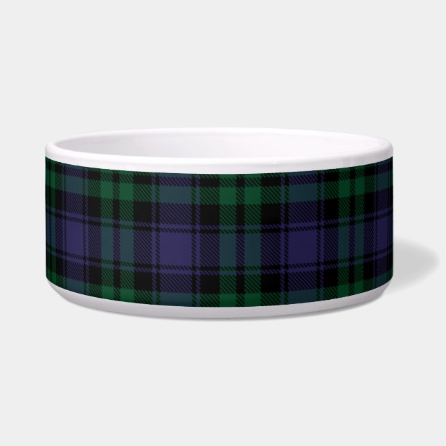 Black Watch Tartan, Plaid Bowl (Front)