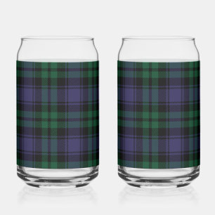 Black Watch Tartan, Plaid Can Glass