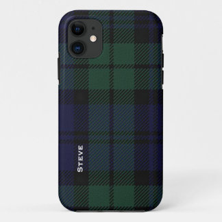 Black Watch Tartan Plaid iPhone 11 Case