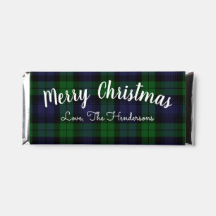 Black Watch Tartan Plaid Custom Hershey Bar Favors