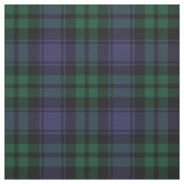 Black Watch Tartan, Plaid Fabric (Swatch)