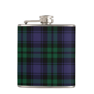 Black Watch Tartan, Plaid Flask