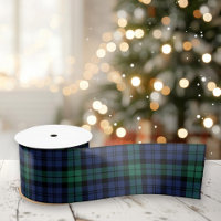 Black Watch Tartan Plaid Green Navy Christmas